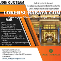 Karir Surabaya di Jade Imperial Restaurant Desember 2019