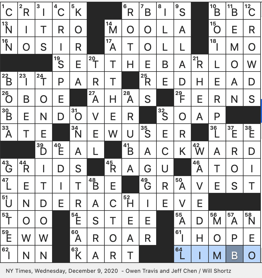 Rex Parker Does The Nyt Crossword Puzzle Alberto Hair Care Brand Wed 5 12 21 Specialized Lab Equipment For Drying Short Brimmed Hat Known As A Bunnet In Scotland Colorful Flower