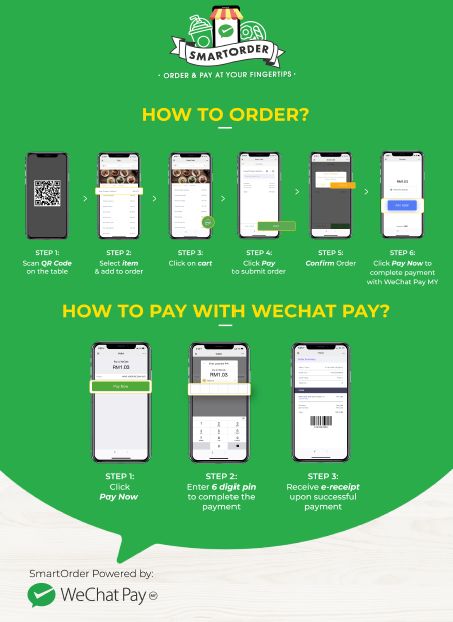 Smart Order Dari WeChat Pay MY Memudahkan Anda Pesan Makanan Di Restoran