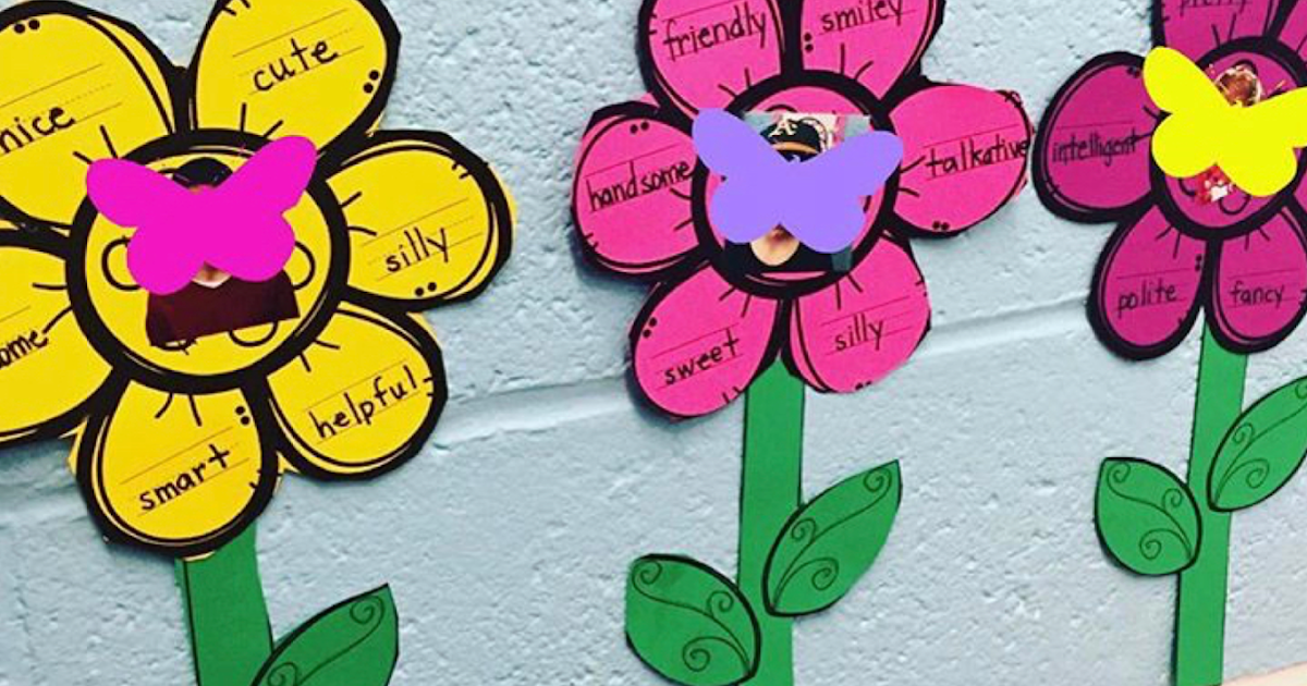 Spring Adjective Freebie A Sunny Day in First Grade