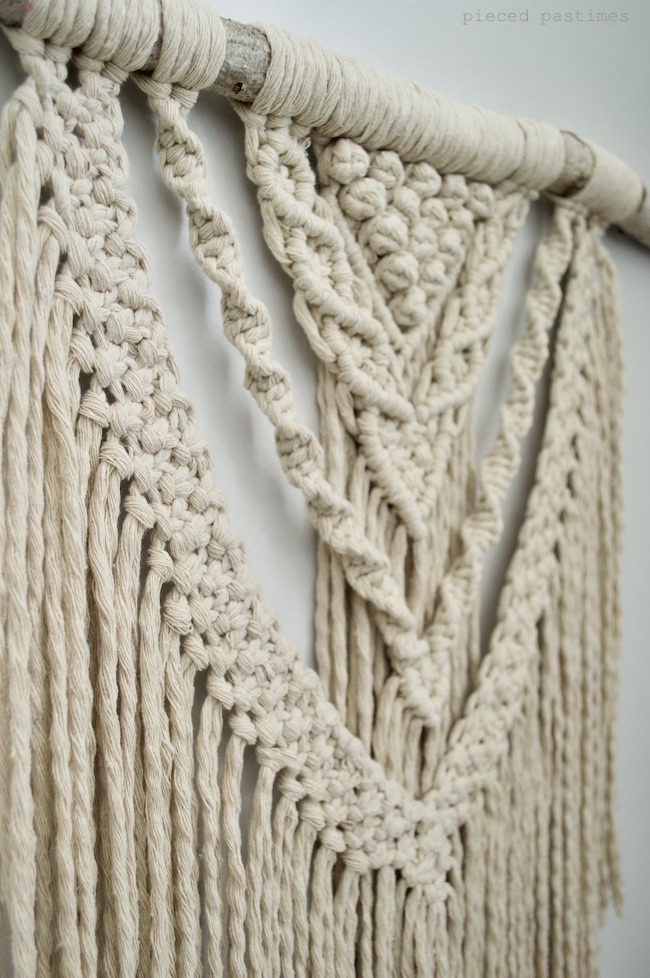 Perseverance Macramé Wall Hanging by Pieced Pastimes