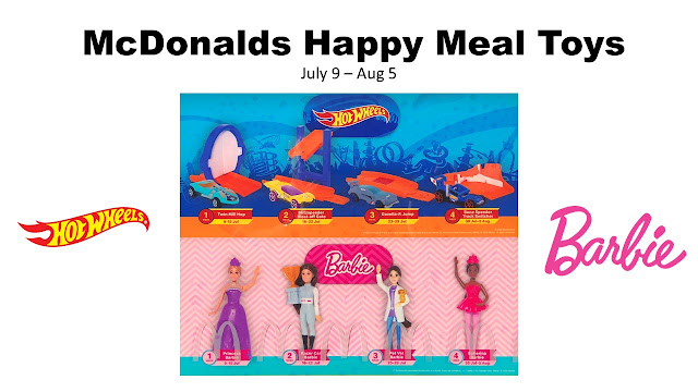 McDonald's Happy Meal July 2020 : Barbie and Hot Wheels