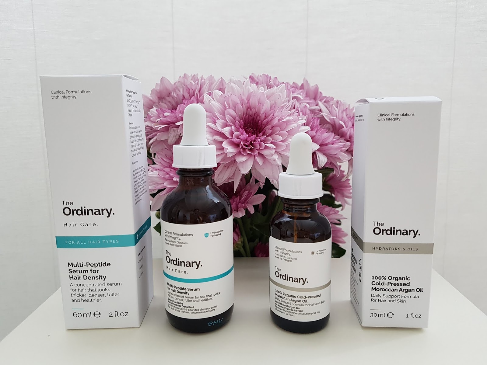 THE EXCLUSIVE BEAUTY DIARY : OLAPLEX HAIR PERFECTOR NO. 3 & THE ORDINARY  MULTI-PEPTIDE SERUM & 100% ORGANIC COLD-PRESSED ARGAN OIL