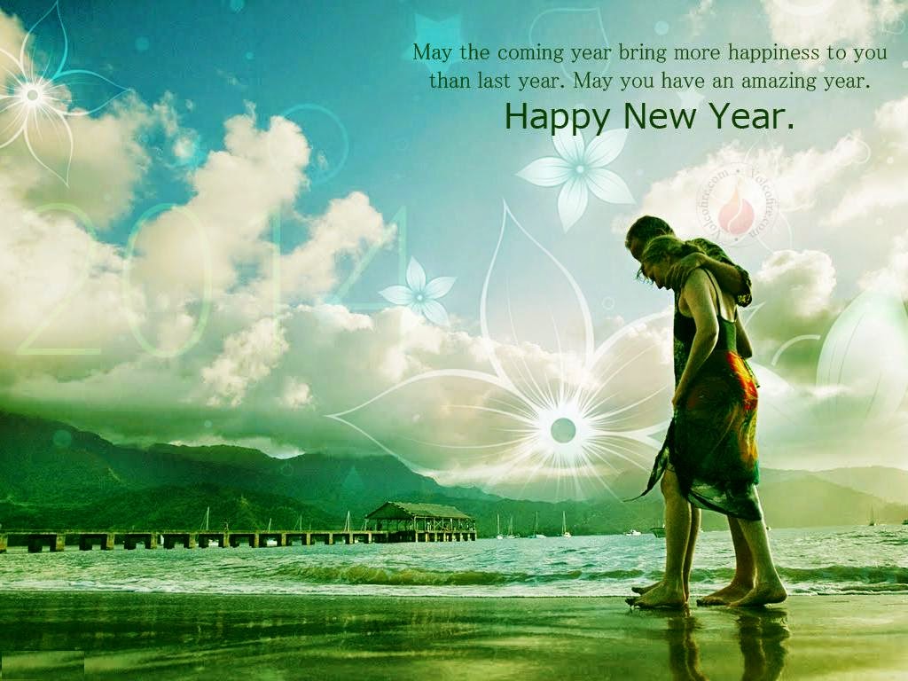 Happy New Year 2014 magical romantic best wishes