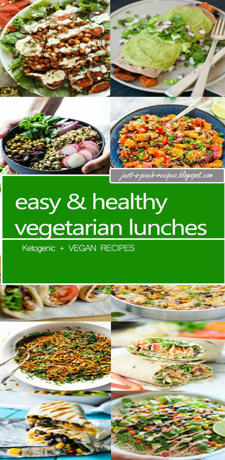 easy & healthy vegetarian lunches - Just A Pinch Recipes