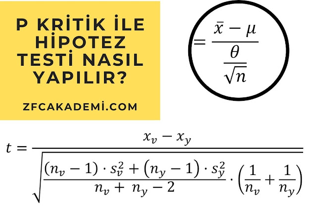 P kritik İLE HİPOTEZ TESTİ NASIL YAPILIR?