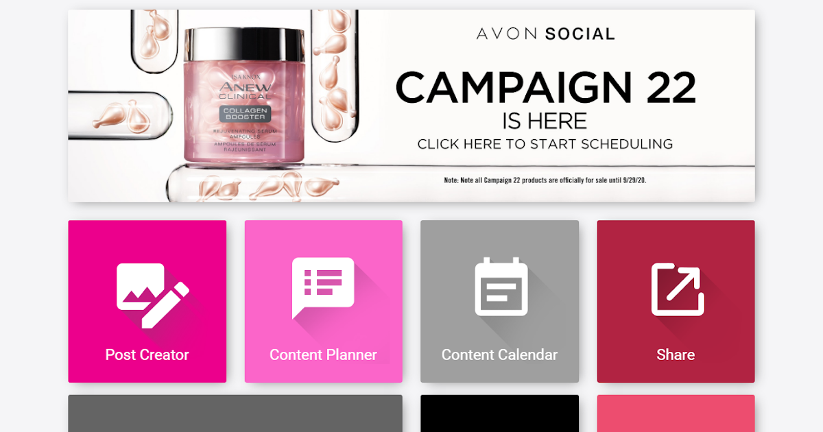 AVON Social Will Be Gone by October 1st, 2020 - The Best Post Content Planner