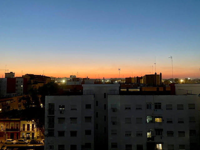 Sunset over Valencia, Spain