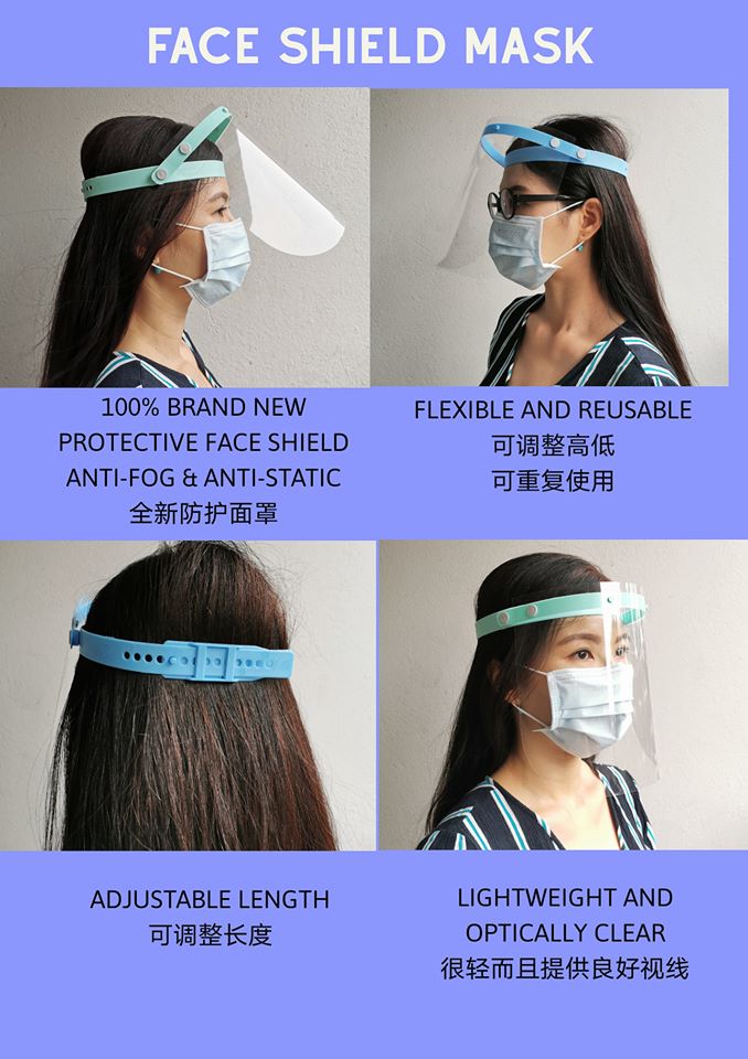 The Beauty Junkie Protective Face Shield Mask For Sale