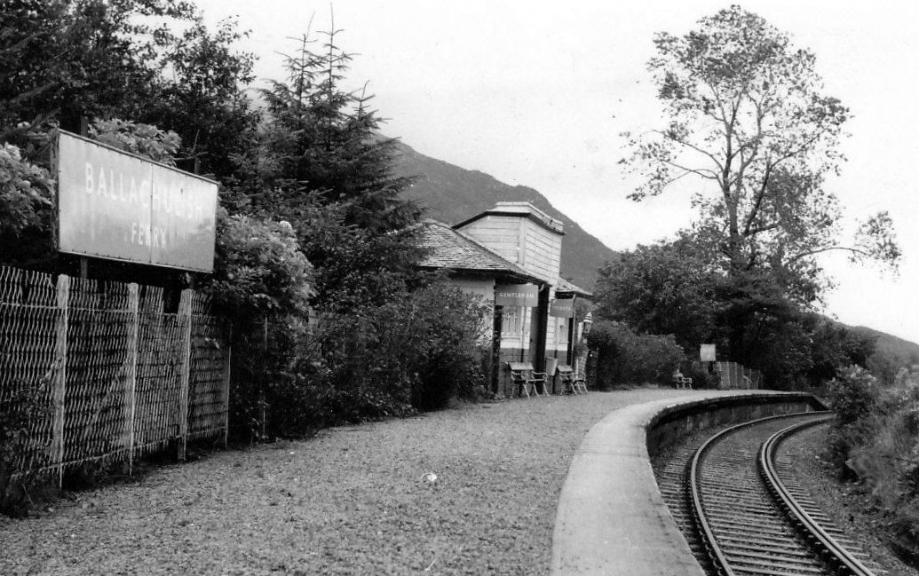 Tour Scotland Old Photographs Railway Station Ballachulish Scotland