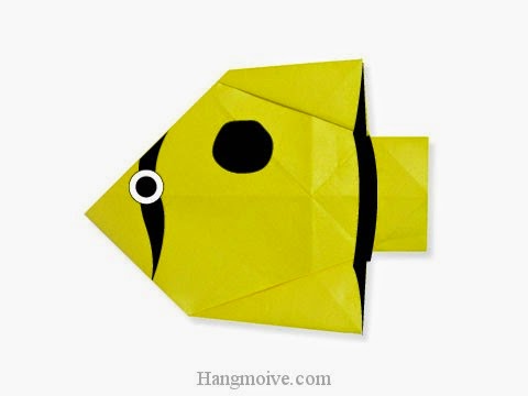 Cách gấp, xếp con cá bướm bằng giấy origami - Video hướng dẫn xếp hình sinh vật dưới nước - How to fold a Butterfly Fish