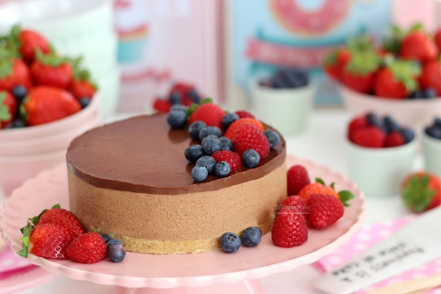 Receta Tarta mousse de chocolate