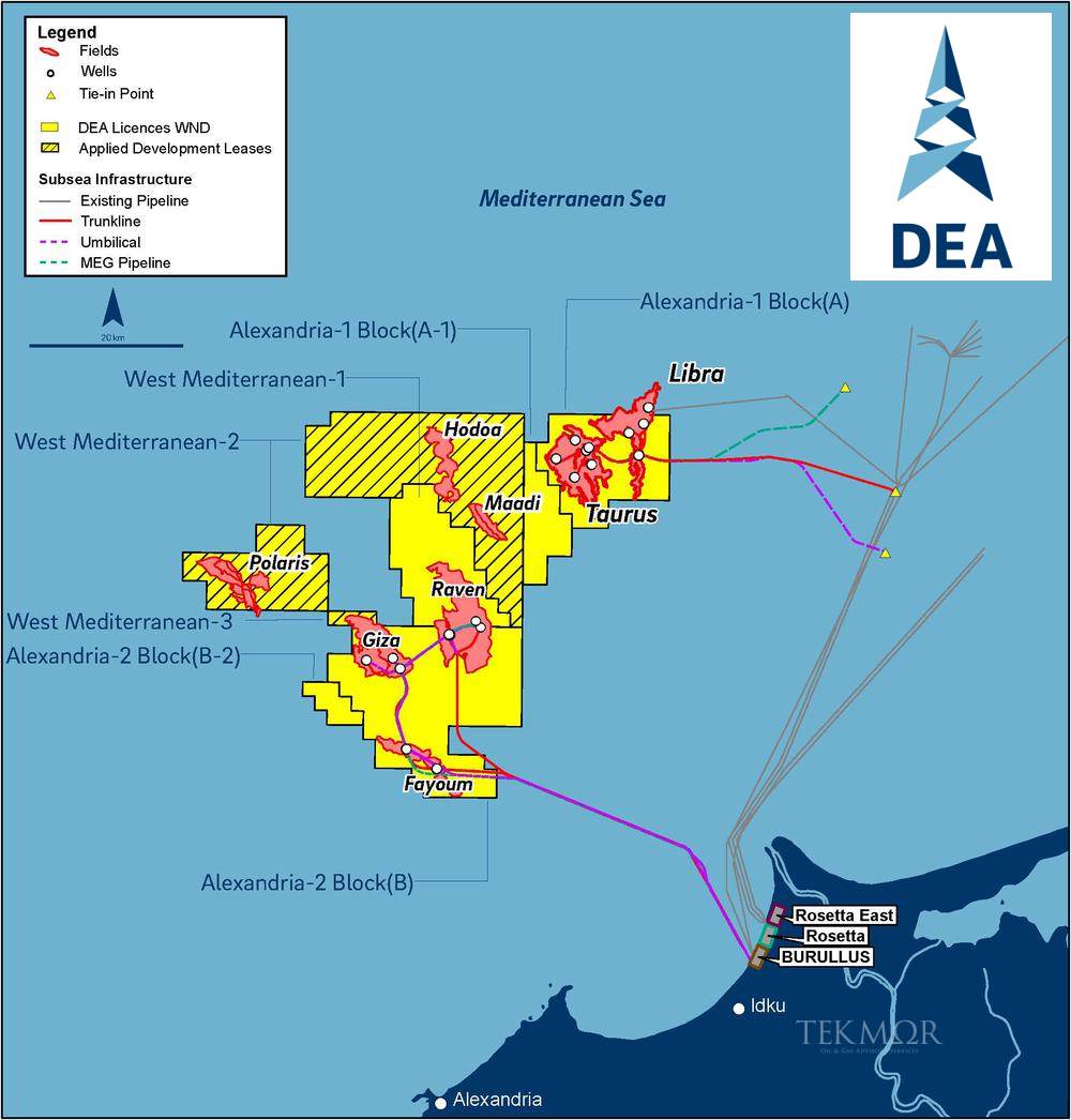 TEKMOR Monitor First gas from West Nile Delta contributes to DEA’s
