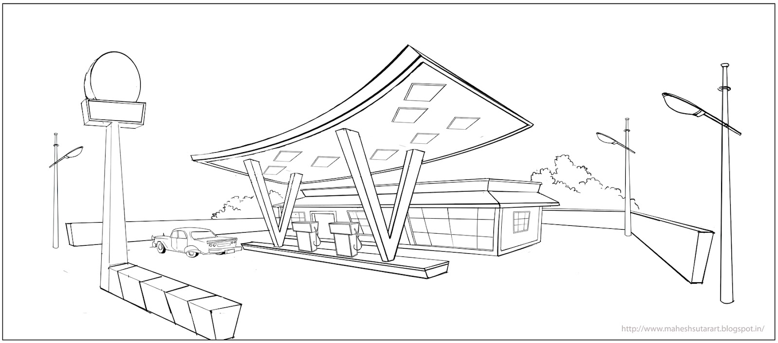 . petrol pump concept