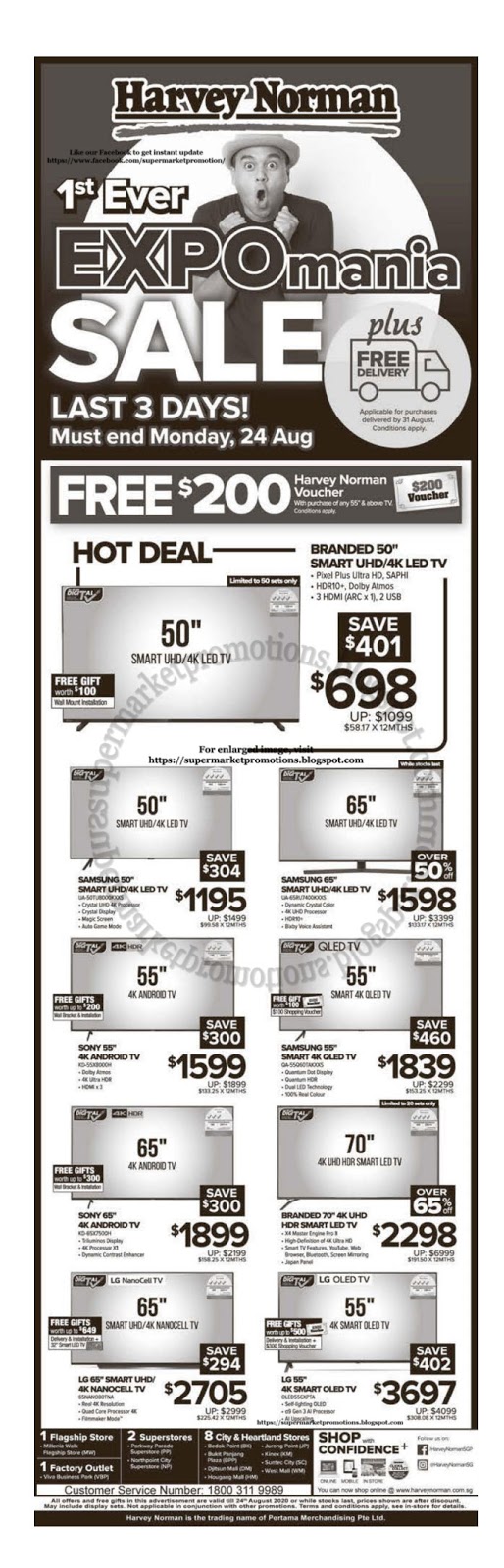 Harvey Norman Expomania TV Sale 22 24 August 2020 Supermarket Promotions