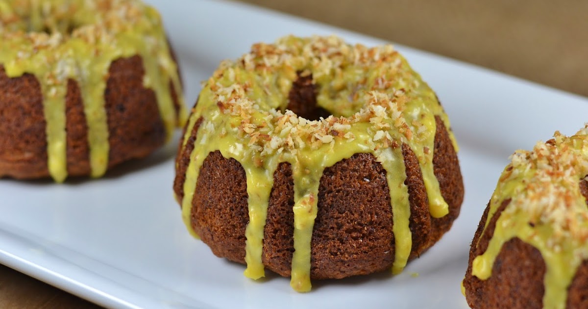 Vegan Magic Time Vegan Desserts Pineapple Coconut Banana Mini Bundt Cakes with Toasted Coconut