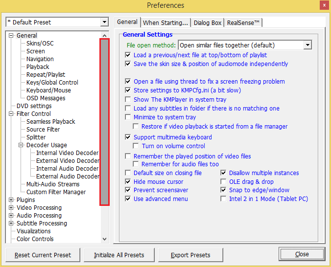 positioning the kmplayer window. it keeps moving positioning the kmplayer window. it keeps moving