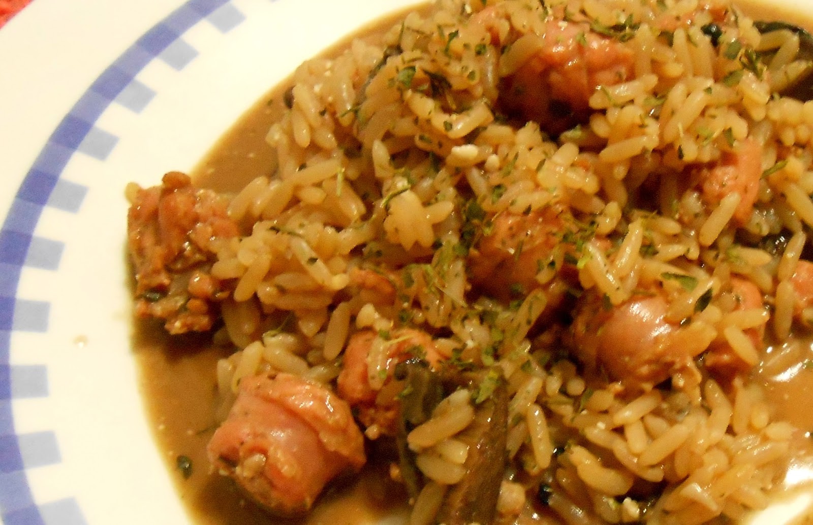 Cúrcuma Rock Risotto de funghi secchi e linguiça fresca