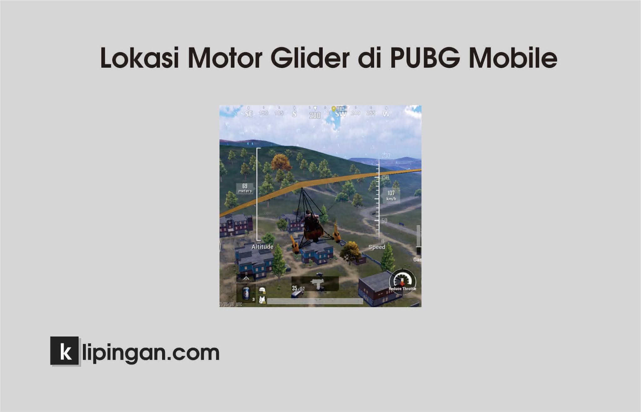 Lokasi Motor Glider PUBG Mobile di Map Erangel dan Miramar