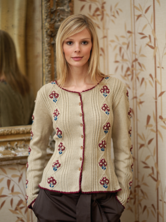 The Vintage Pattern Files 1940's Knitting Women's Tyrolean Cardigan