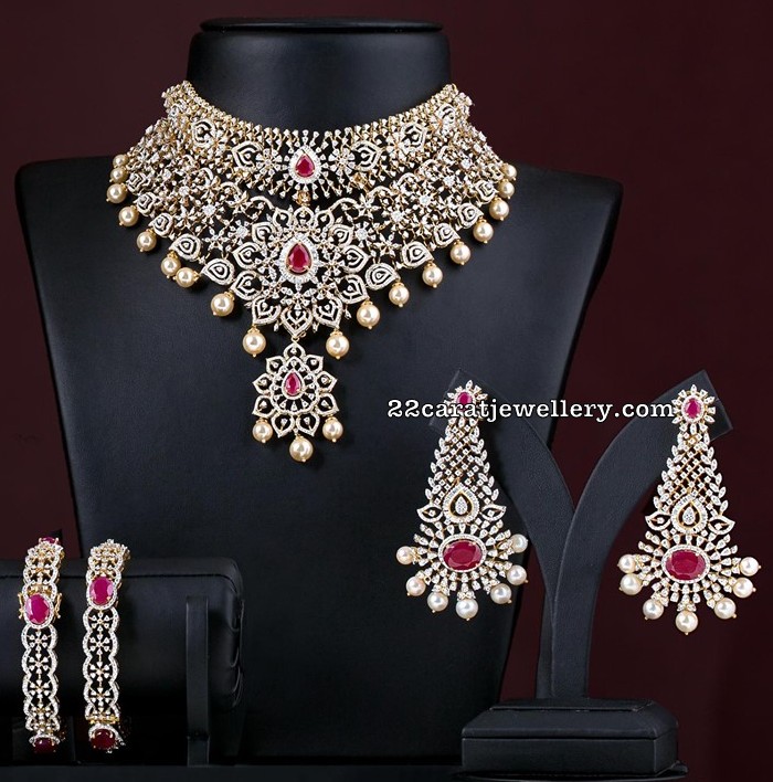 Complete Wedding Diamond Sets Jewellery Designs