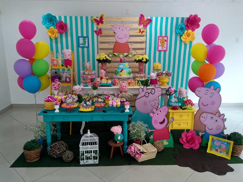 Molde casinha da Peppa  Festa infantil peppa pig, Festa infantil peppa,  Enfeites de aniversário infantil