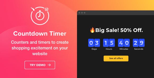 Countdown Timer v1.4.0 - WordPress Countdown Timer plugin Countdown Timer v1.4.0 - WordPress Countdown Timer plugin