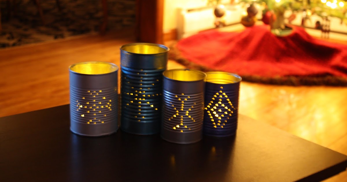 101 Handmade Gift Ideas 18. Tin Can luminary