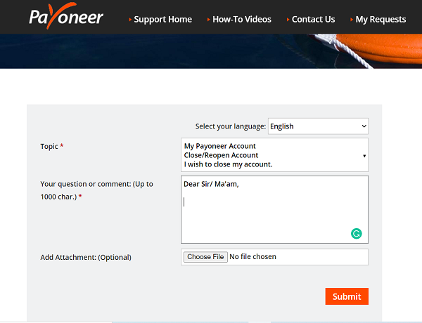 จะปิดบัญชี Payoneer ของคุณได้อย่างไร?