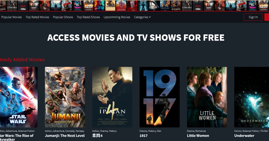 Access Movies and TV SHows for Free