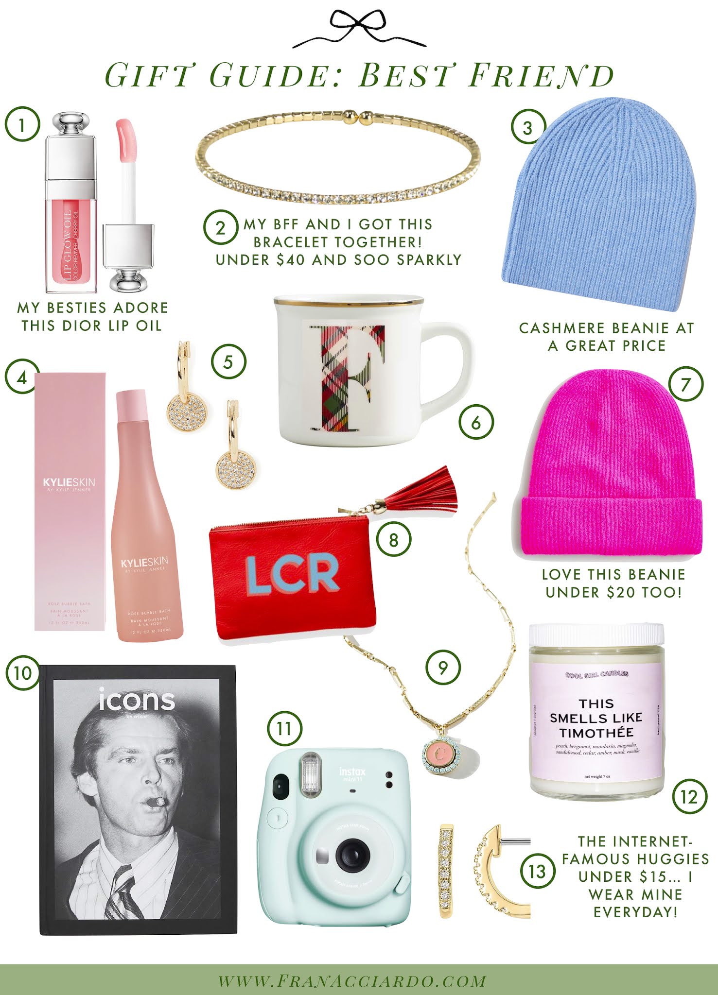 Gift Guide: Gift Ideas for Best Friend - Affordable by Amanda