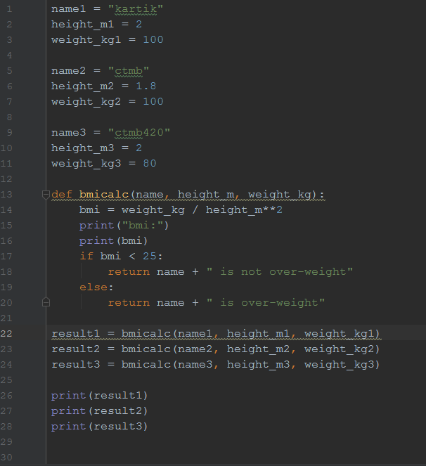 How to make bmi calculator using python ? 2