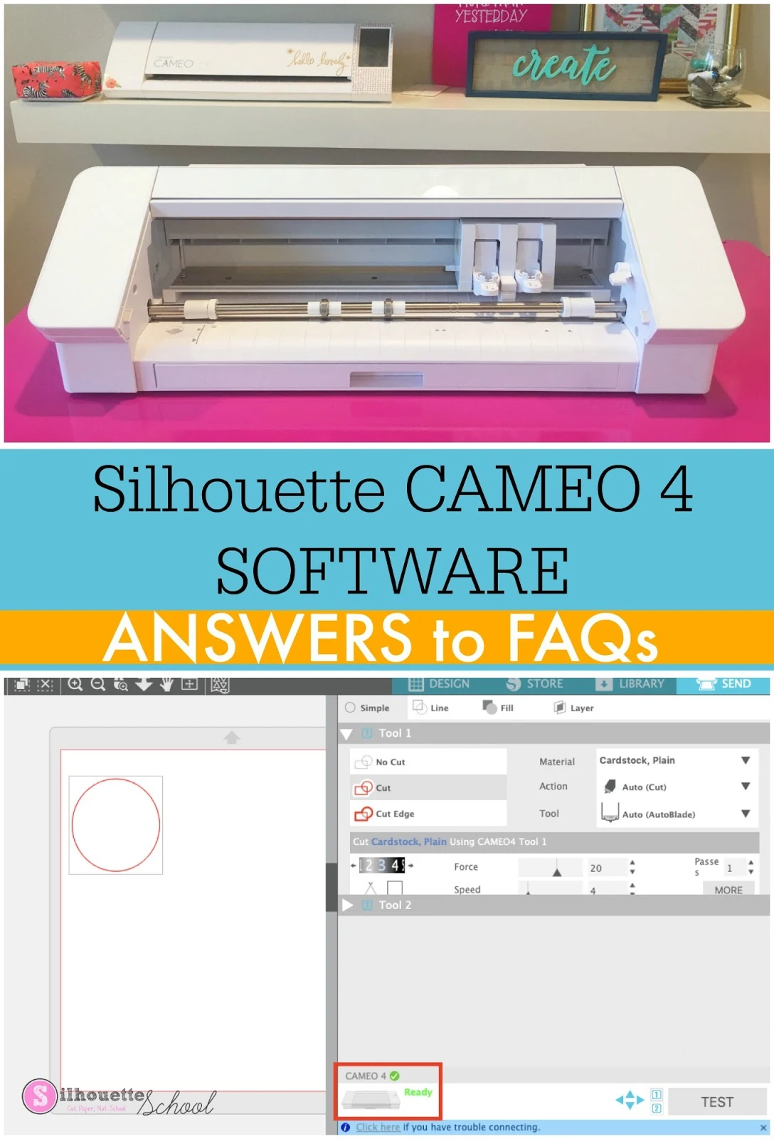 CAMEO 4 Details on Silhouette Studio Software and Upgrades