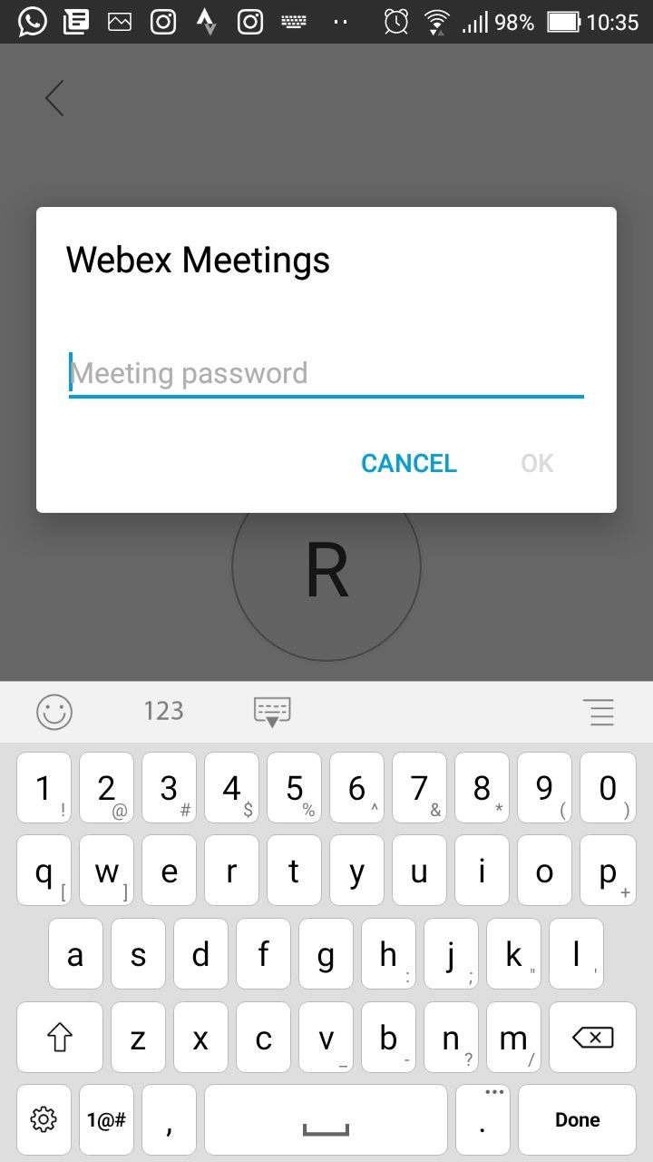 Zoom meetings id and password.