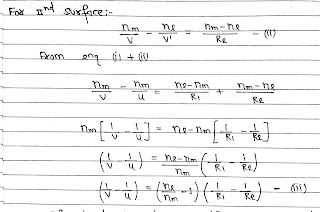 Lens Maker's Formula