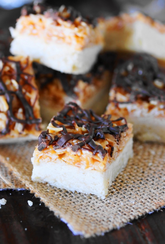 Homemade Samoas Bars The Kitchen is My Playground