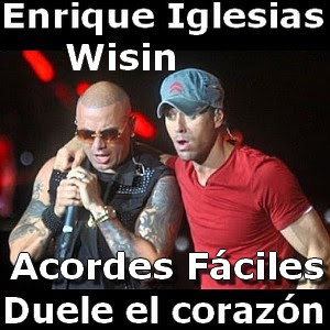 Letra y acordes de guitarra y piano, version sencilla