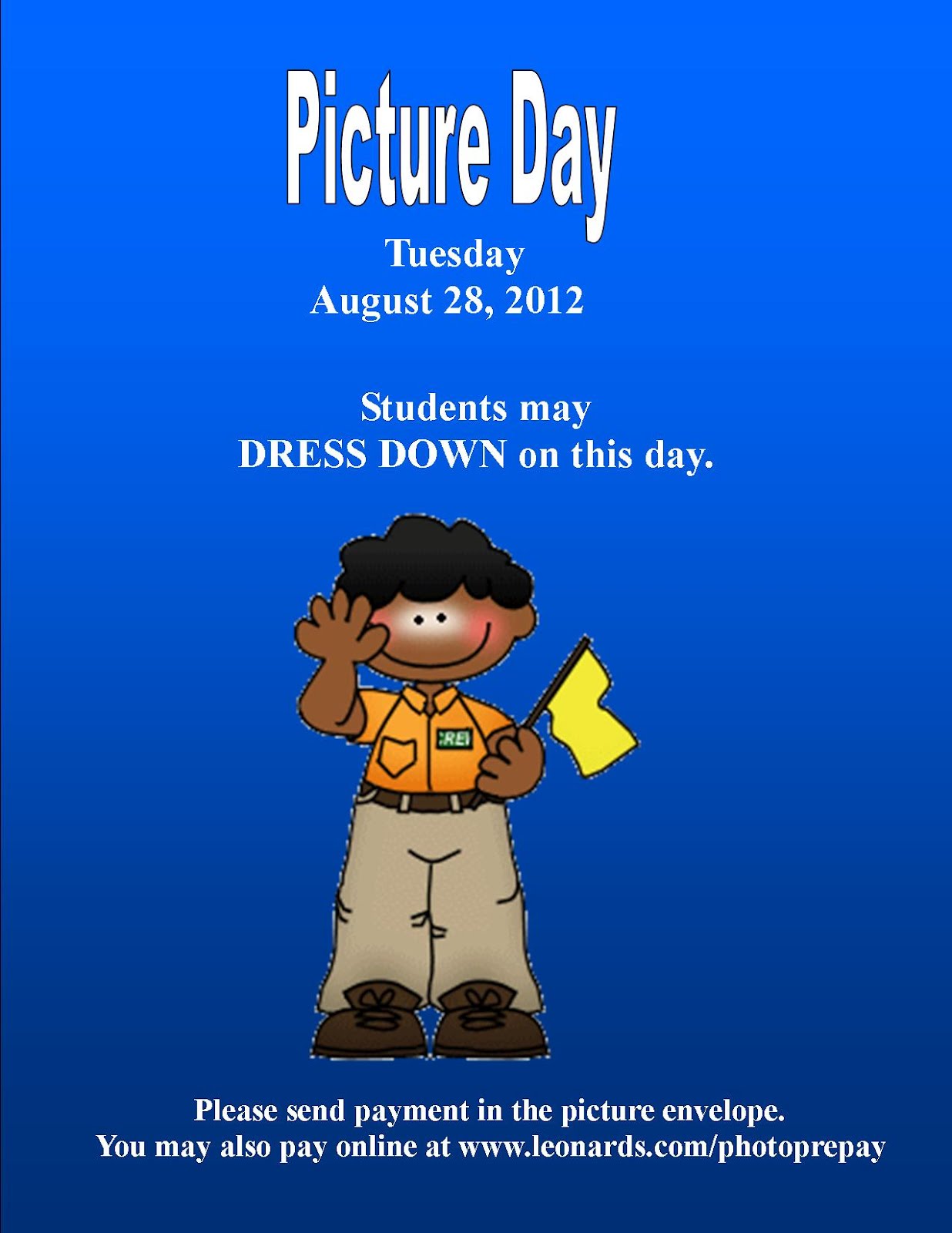 Taylors Creek Elementary School Picture Day Student Dress Down Day