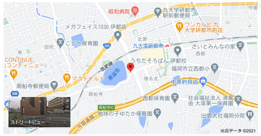 ふくもり塾までの地図