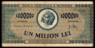 bancnota veche, de colectie, cu valoare un milion lei