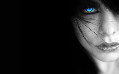 Blue Eyes Dark Princess HD Wallpaper