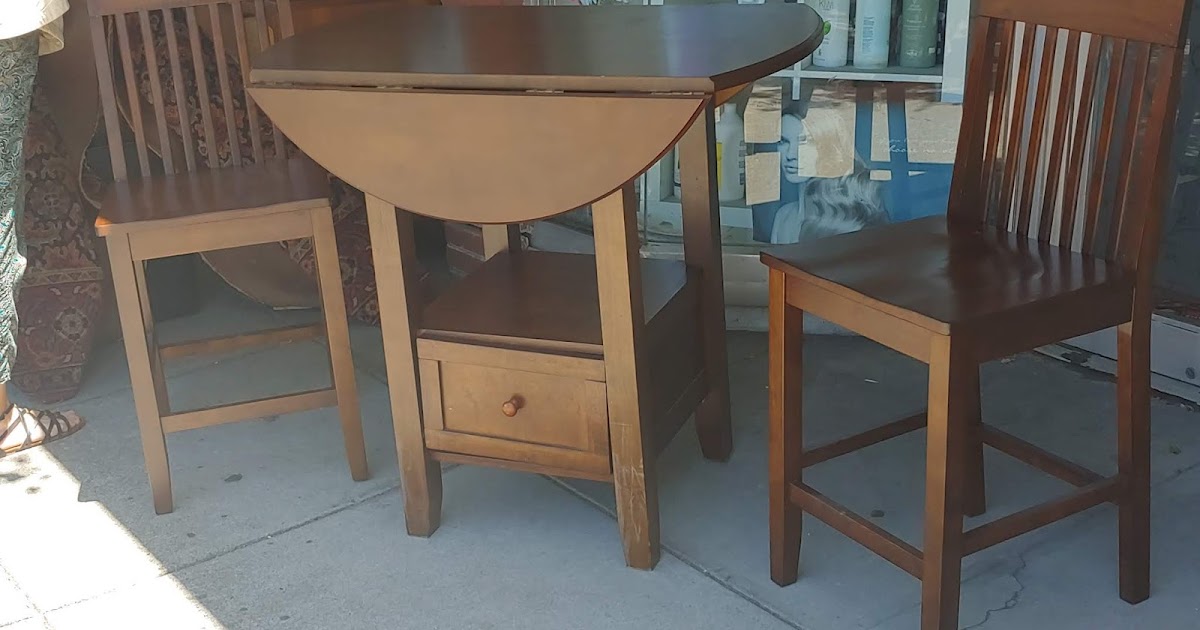 UHURU FURNITURE & COLLECTIBLES **SOLD** 29411 DropLeaf Bistro Set