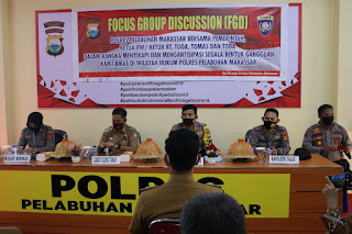 Gelar FGD, Kapolres Pelabuhan Makassar Ajak Masyarakat Jaga Kamtibmas