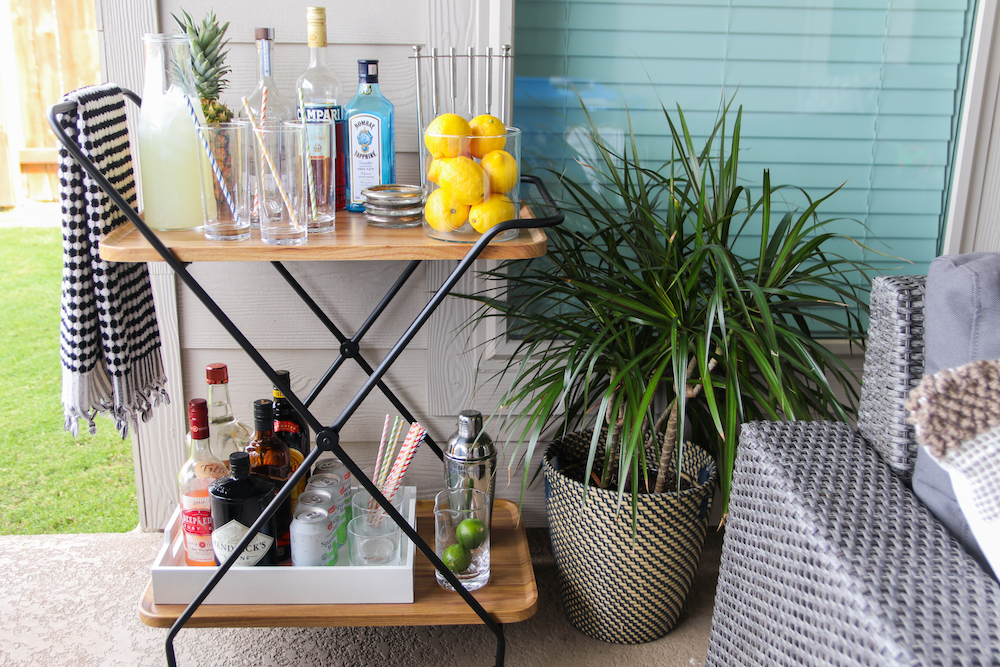 Patio Bar Cart Styling Sponsored by Wayfair Jesse Coulter