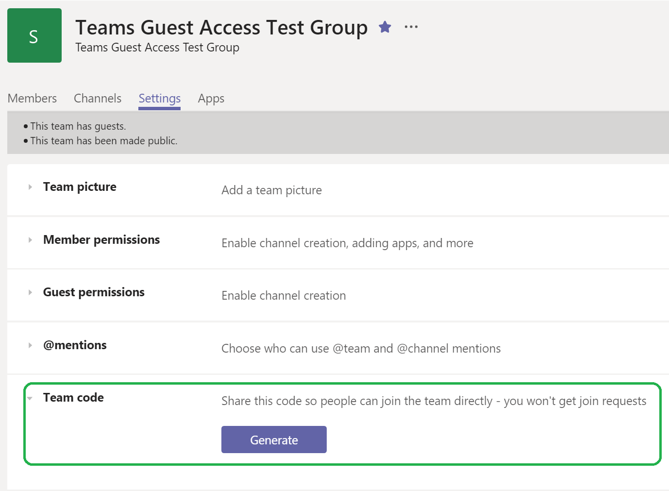 Join a Microsoft Team with a Code