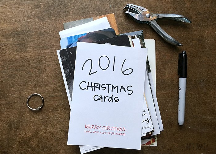 She's Crafty What to do with Christmas cards