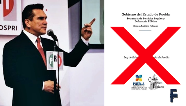 PRI se suma al rechazo de la Ley de Educación de Puebla, porque quebranta el estado de derecho