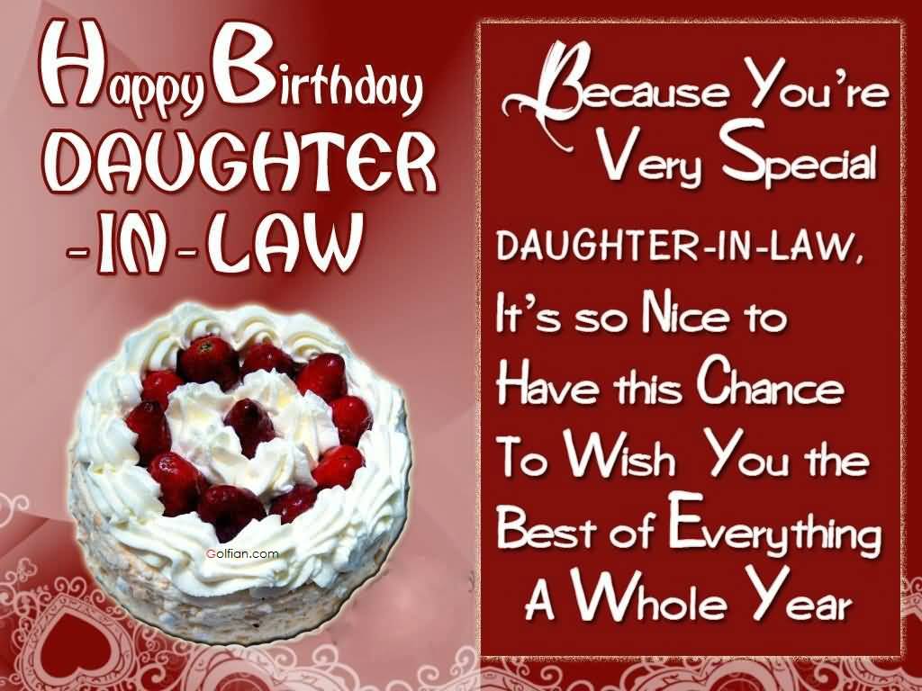 18 Inspiration Images of Special Birthday Wishes for Daughter in law