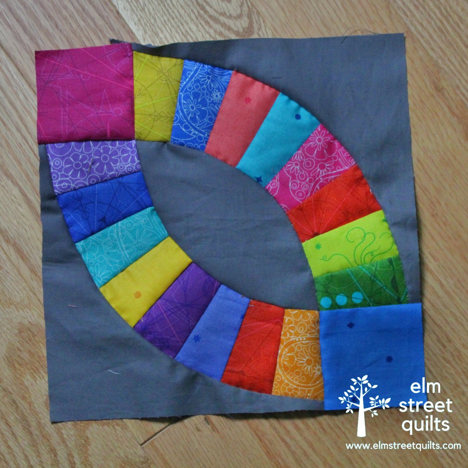 Double Wedding Ring block Elm Street Quilts