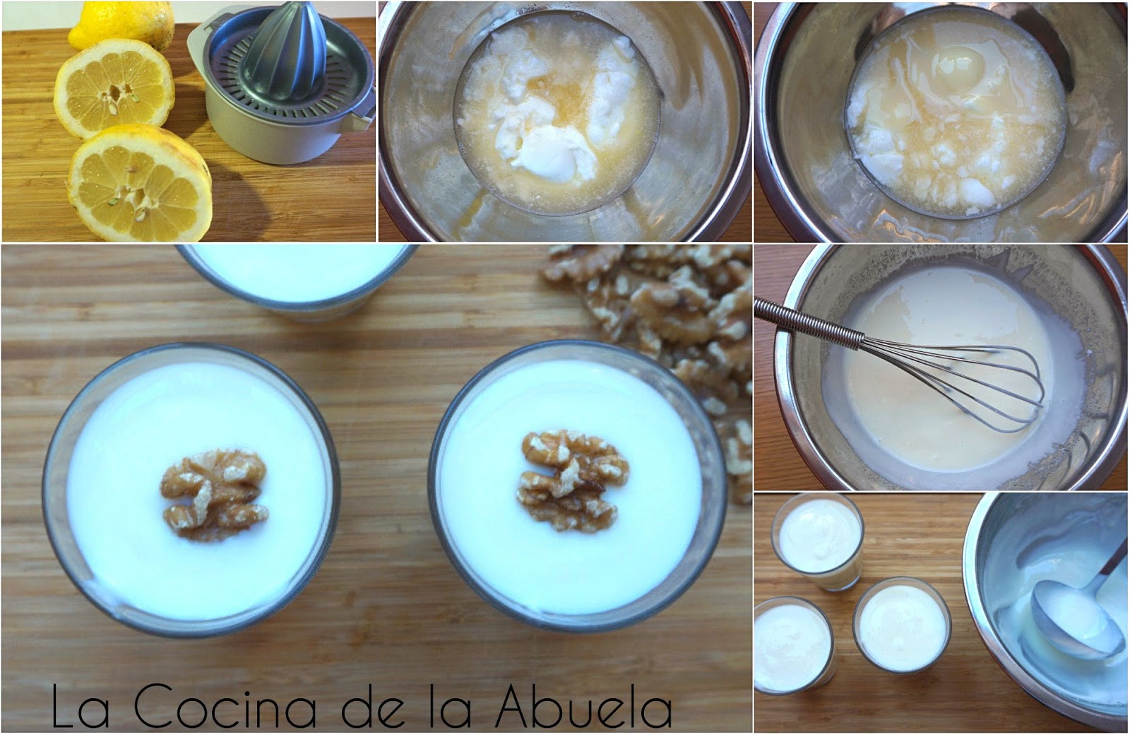 Mouse de limón con yogurt